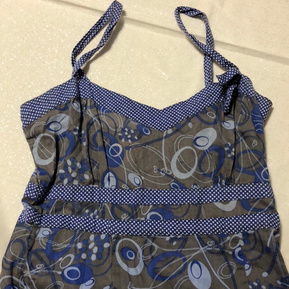 Dot and Circle Geometric Print Pattern Dress - Picture 2 of 8